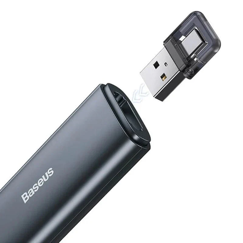 Baseus Orange Dot Wireless Presenter - RF2.4G Hz / 100m / Grey - Image 3