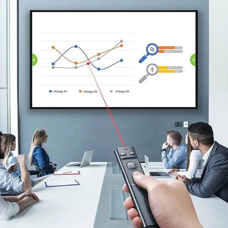 Baseus Orange Dot Wireless Presenter - RF2.4G Hz / 100m / Grey - Image 5