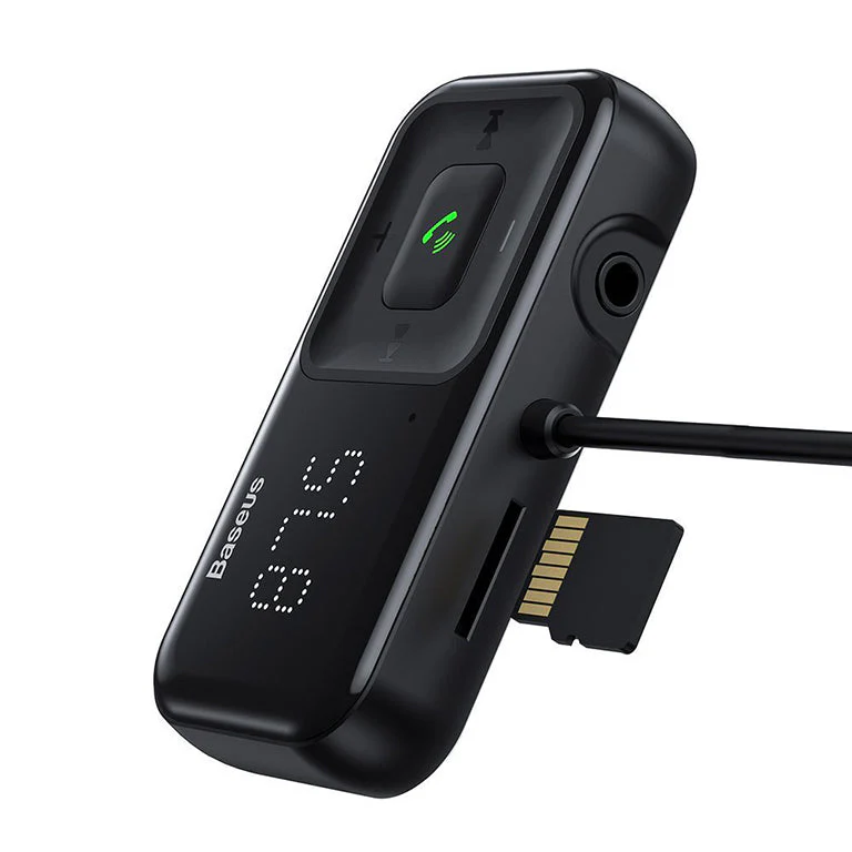 Baseus S-16 Bluetooth 5.0 FM Transmitter Wireless MP3 Car Charger-CCTM-E01 - Image 2