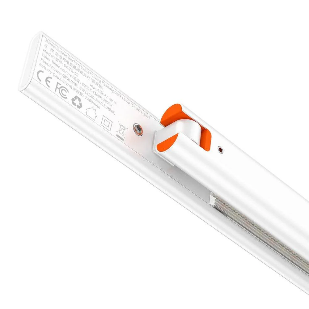 BASEUS SMART EYE SERIES CHARGING FOLDING READING DESK LAMP (SMART LIGHT) WHITE - Image 6