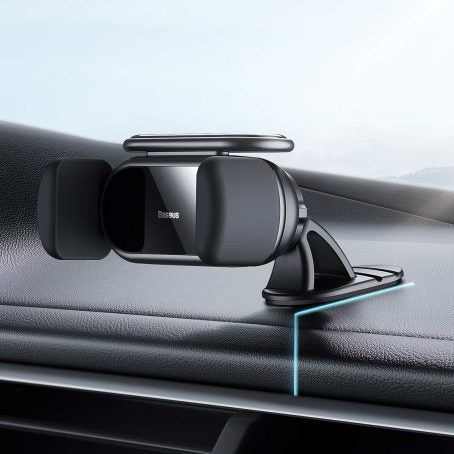 Baseus Steel Cannon Pro Solar Electric Car Mount - Black - Image 2
