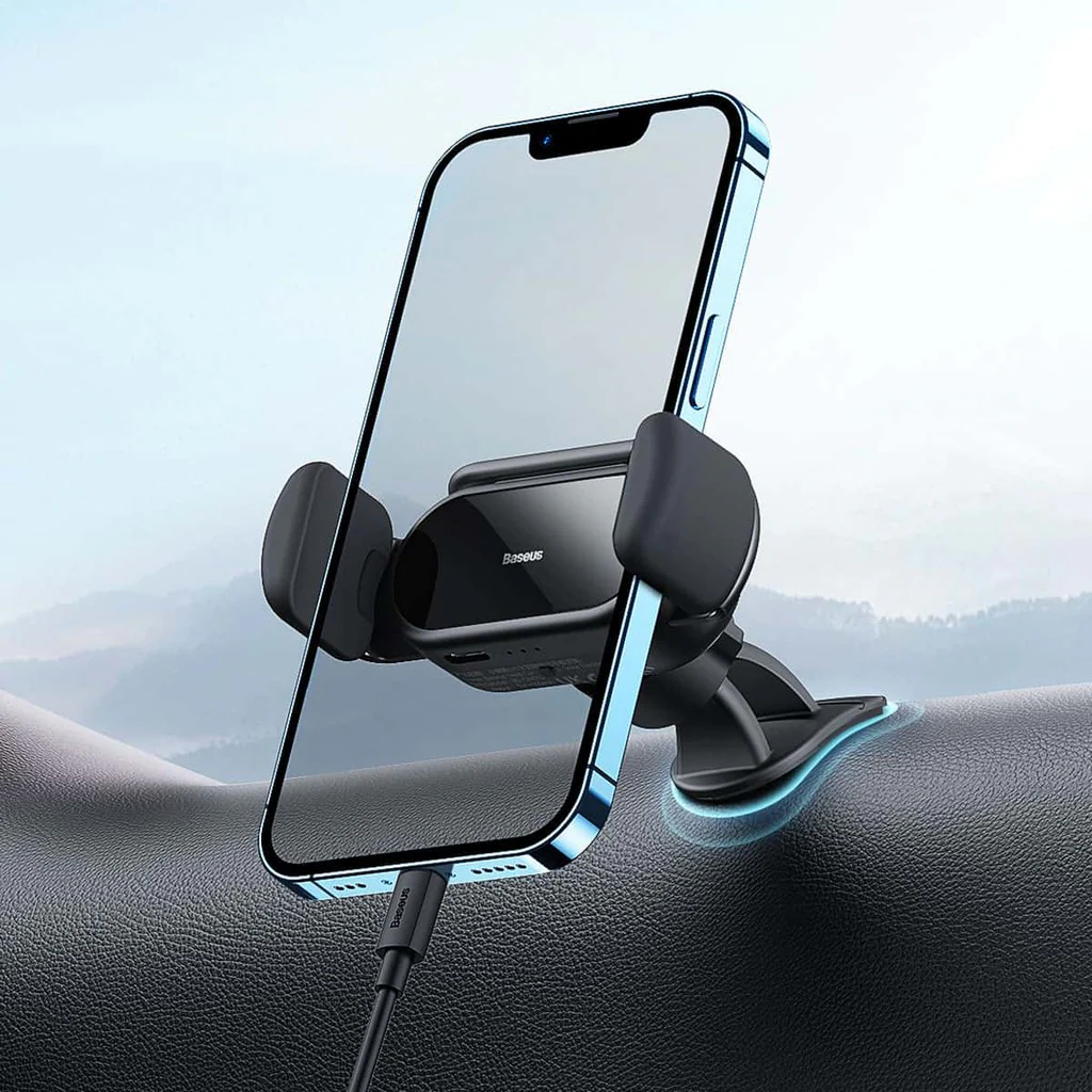 Baseus Steel Cannon Pro Solar Electric Car Mount - Black - Image 4