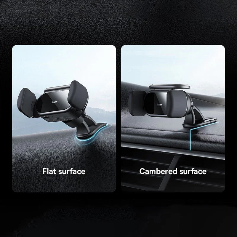 Baseus Steel Cannon Pro Solar Electric Car Mount - Black - Image 6
