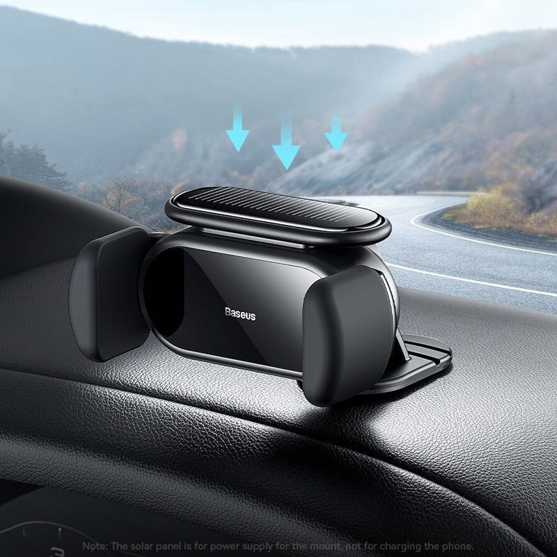 Baseus Steel Cannon Pro Solar Electric Car Mount - Black - Image 8