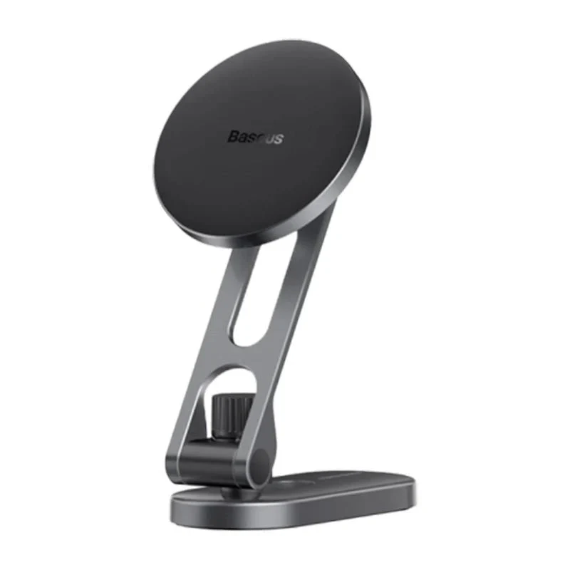 Baseus T-Space Series Folding Metal Car Phone Mount - Frost Silver - Image 3