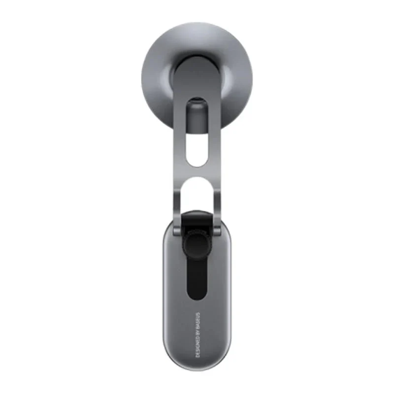 Baseus T-Space Series Folding Metal Car Phone Mount - Frost Silver - Image 4