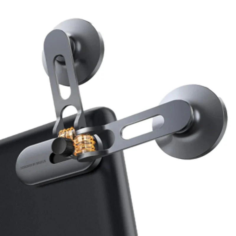 Baseus T-Space Series Folding Metal Car Phone Mount - Frost Silver - Image 5