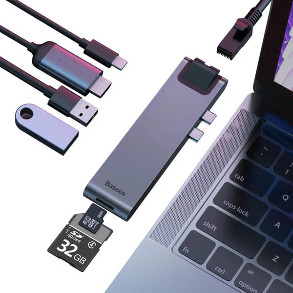Baseus Thunderbolt C+ Pro Seven-In-One Smart Multifunctional Hub - Image 3