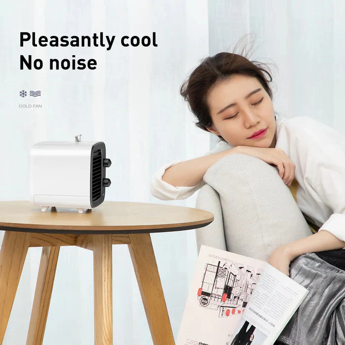 Baseus Time Desktop Evaporative Cooler Fan Windmill Air-Cooler Ice Water White + Black - CXTM-21 - Image 4