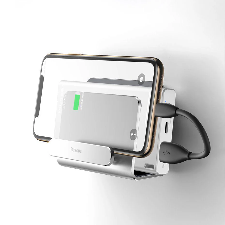 Baseus Wall Mounted Metal Holder Silver - Image 2