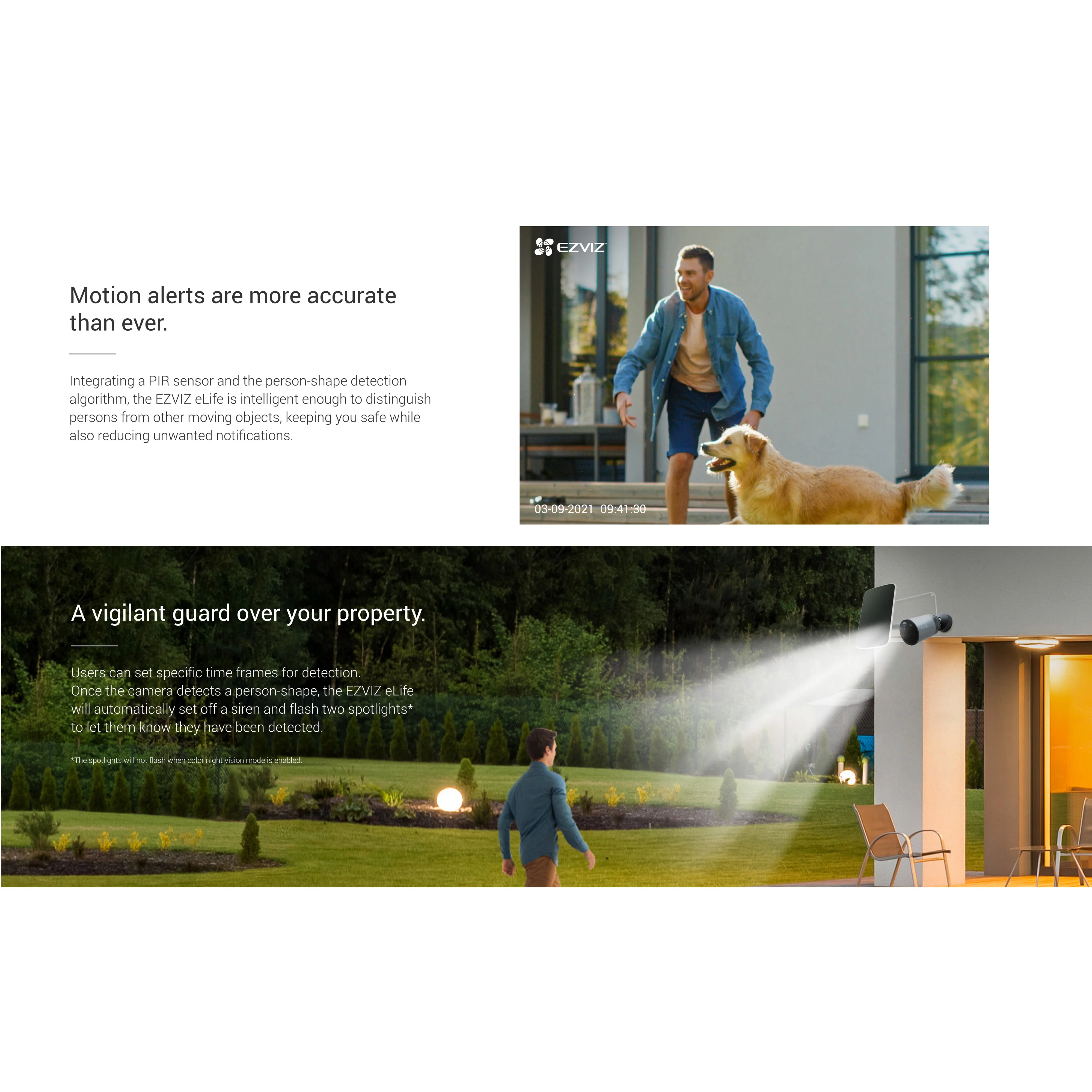 Ezviz BC1C 4Mp Wifi Inbuilt Battery Camera Indoor / Outdoor Kit - Image 9
