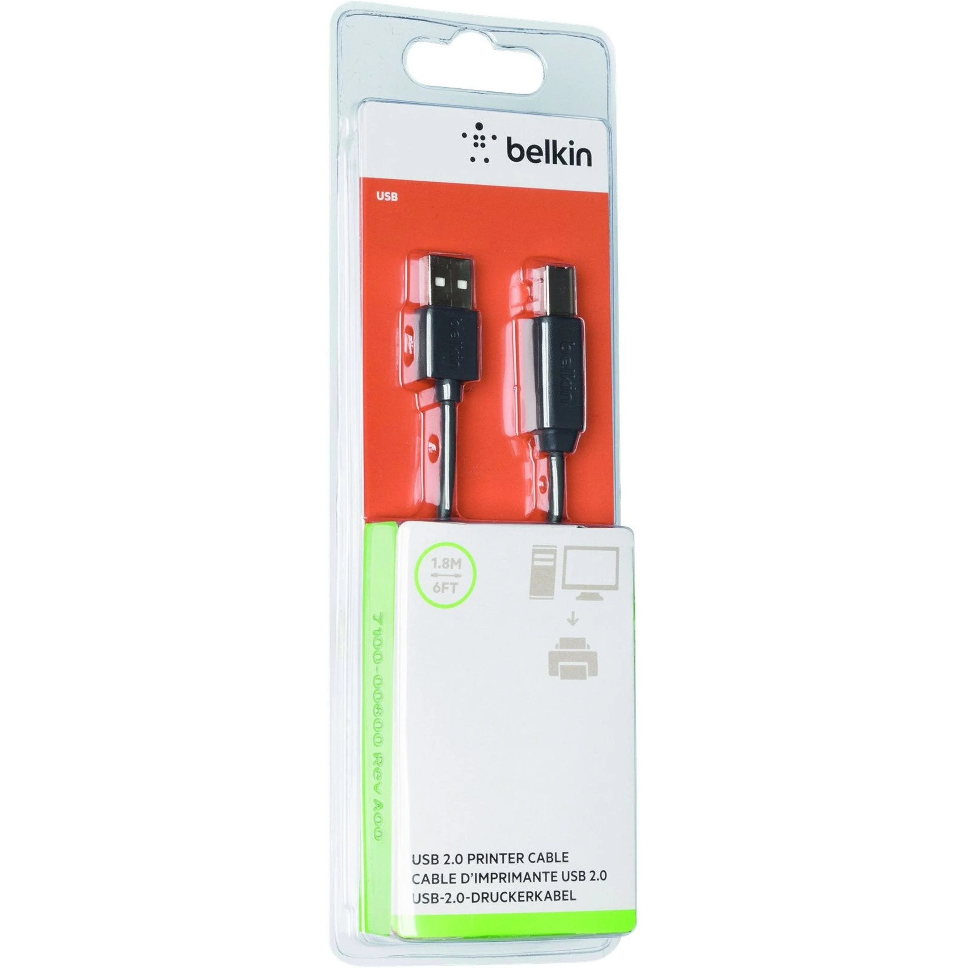 Belkin Usb 2.0 Premium Printer 1.8M Cable - Image 2