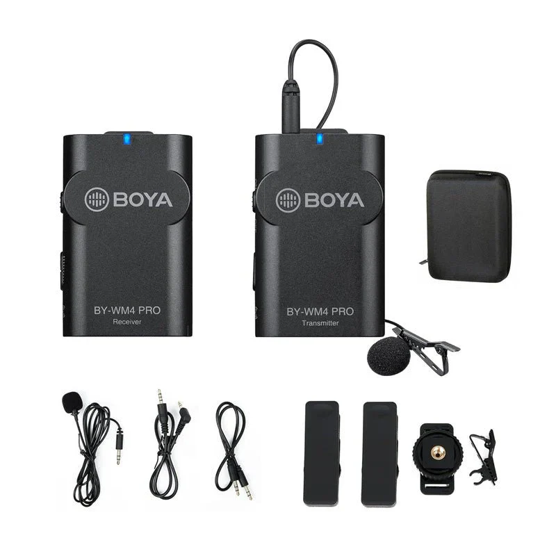 BOYA BY-WM4 PRO K1 Dual Channel 2.4G Wireless Studio Condenser Microphone Lavalier Interview Mic For DSLR Cameras - Image 6