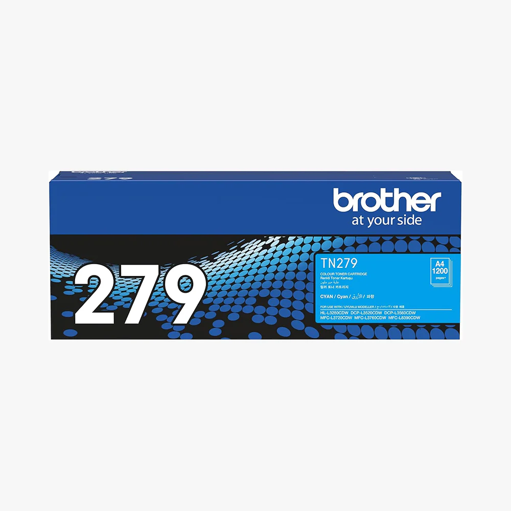 Brother Genuine TN279C Standard Yield Cyan Toner Cartridge