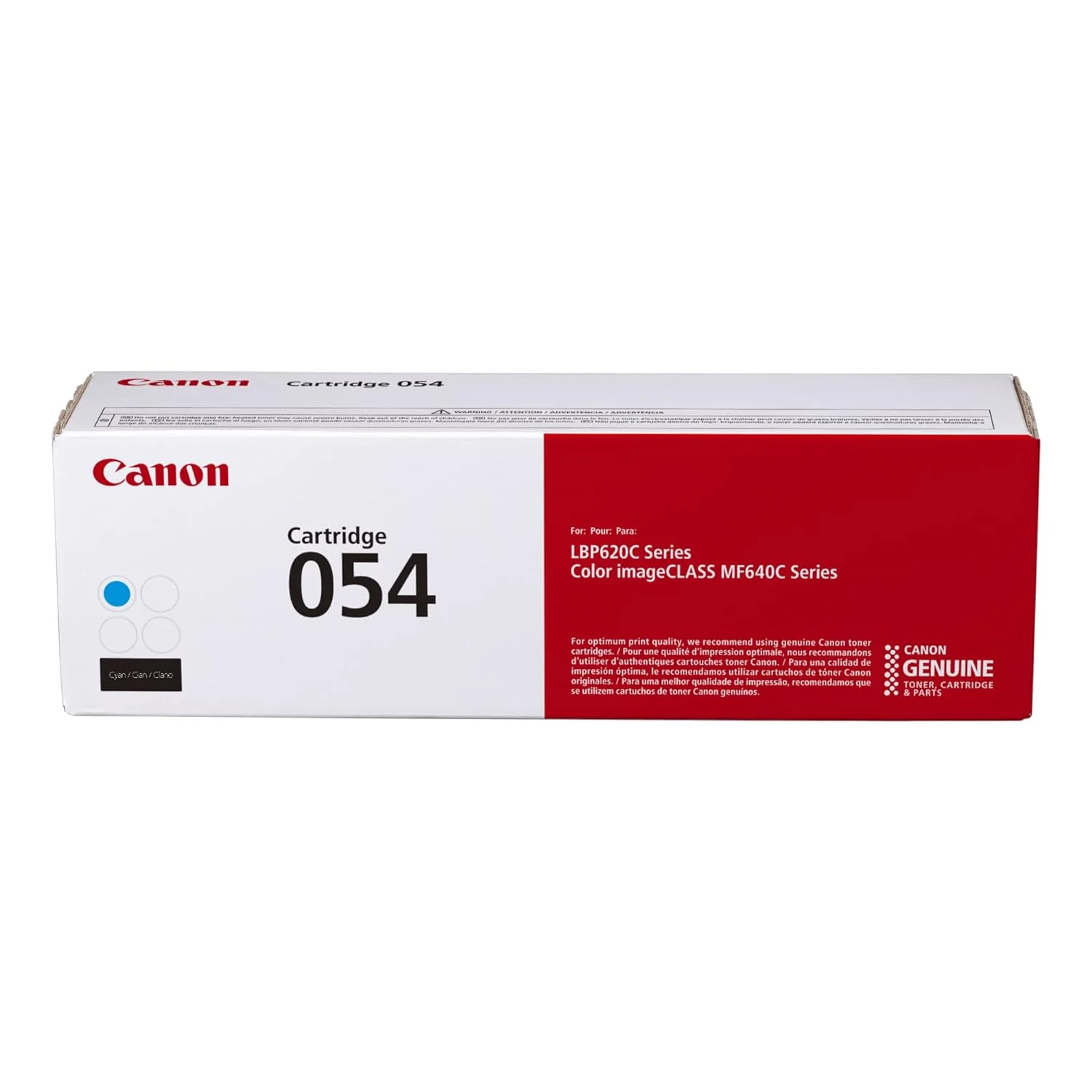 Canon 054 Cyan Toner Cartridge – 1.2K Pages / Cyan Color / Toner Cartridge