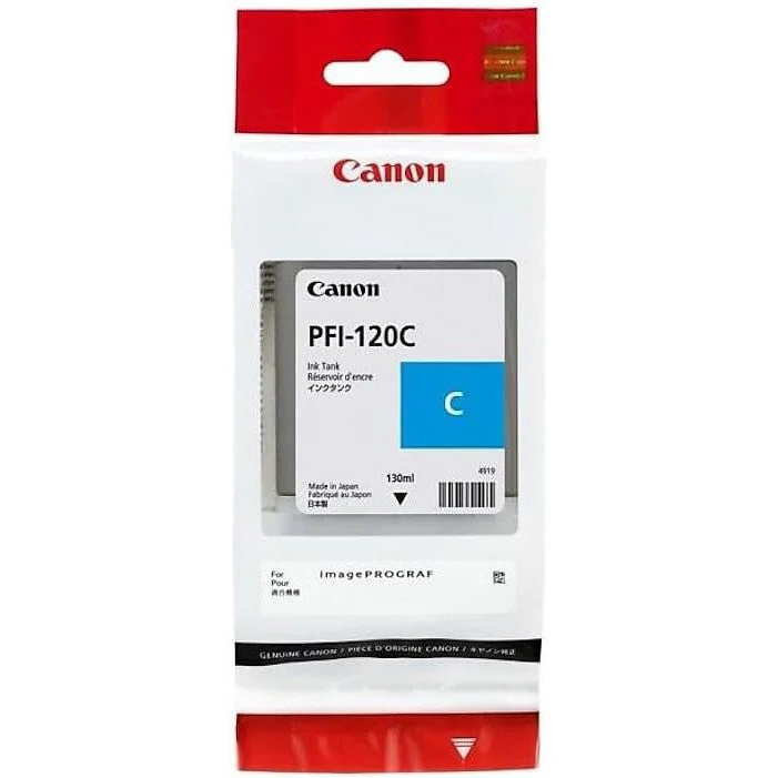 Canon PFI 120C Ink Cartridge – 300 Pages/ Cyan Color / 130ml / Ink Cartridge - Image 2