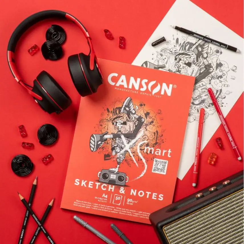Canson Pad Canxsmart 50F A4 90G Sketch & Notes - Image 2