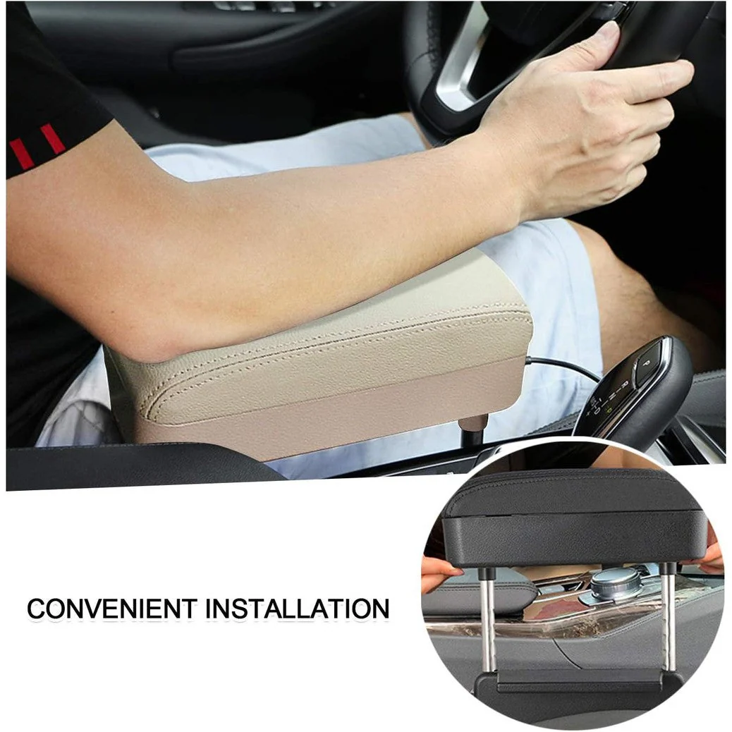Car Mounted Storage Arm Chair Beige S6911 - Image 3