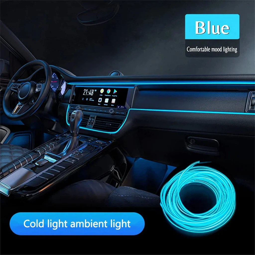 Car Usb Light Blue 3 Meters Sl0017