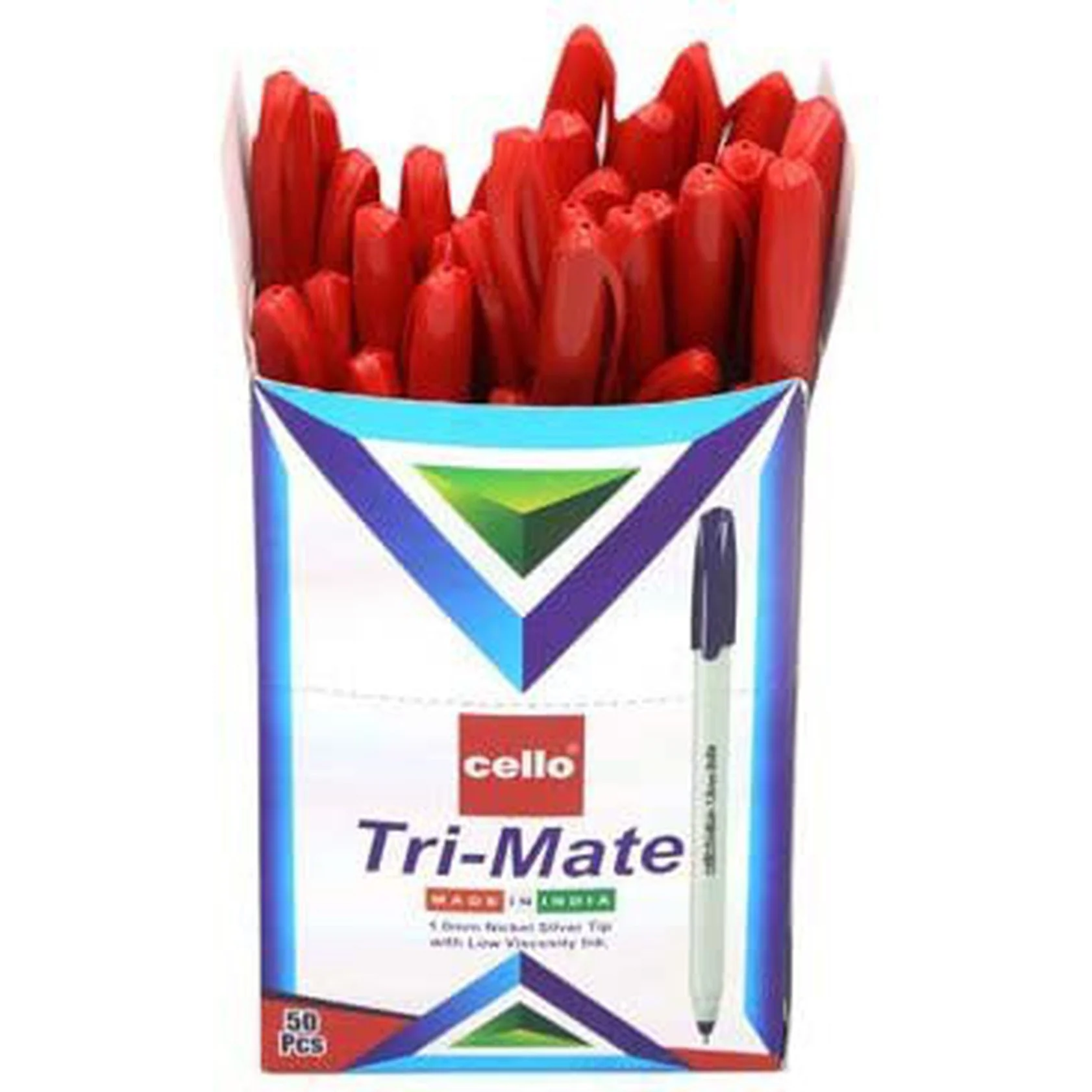 Cello Tri-Mate Pen 1.0Mm - 50 Pcs - Image 4
