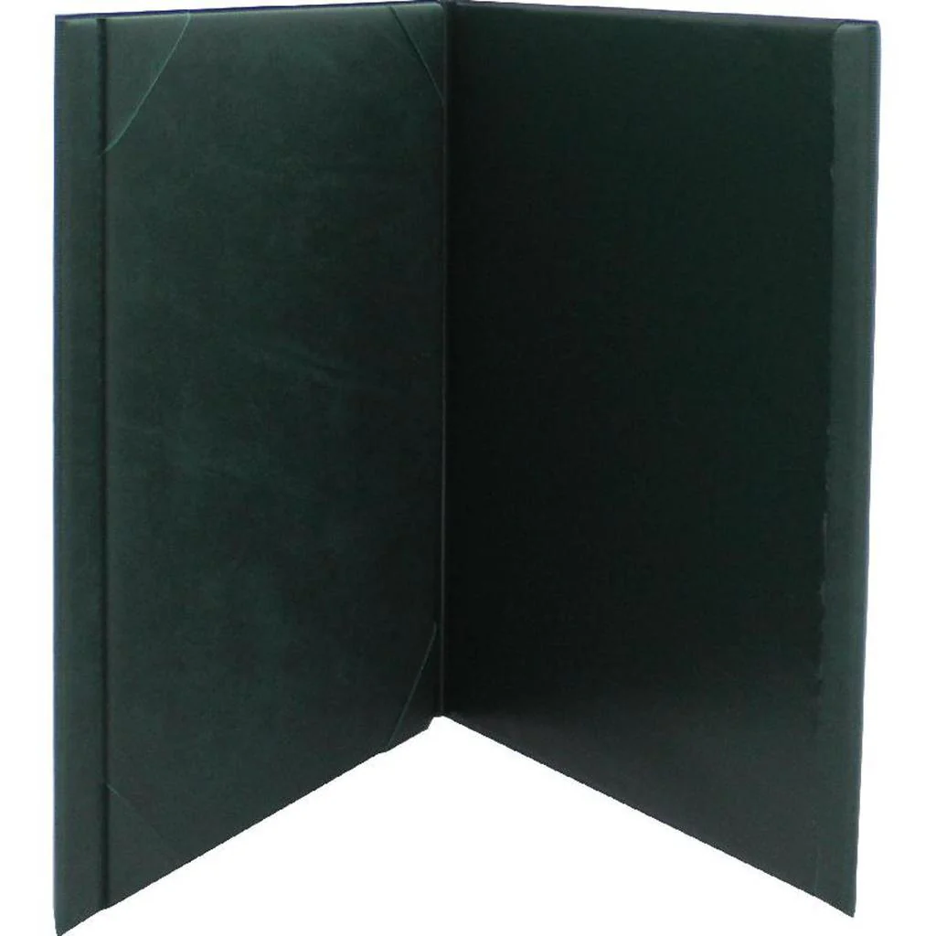 Certificate Holder Foam Leather/PVC Frame - Green Color