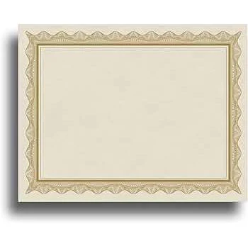 Certificate Paper Parchment Material - Beige/Green - Image 2