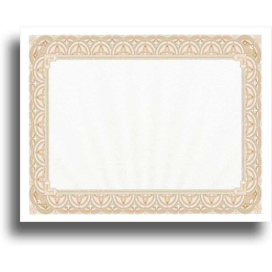 Certificate Paper Parchment Material - Beige/Green - Image 3