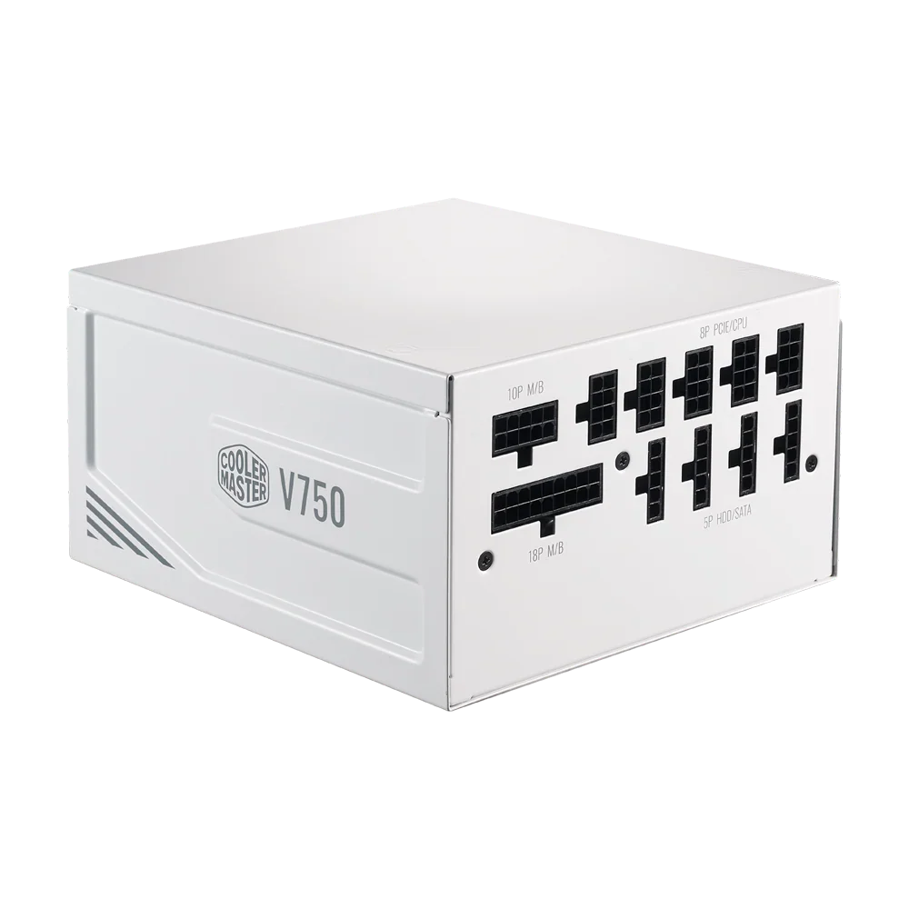 Cooler Master V750 750W V2 80 Plus Gold Full Modular Power Supply - White - Image 2
