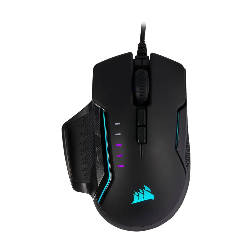 Corsair Glaive Pro Rgb Wired Gaming Mouse Aluminum Black
