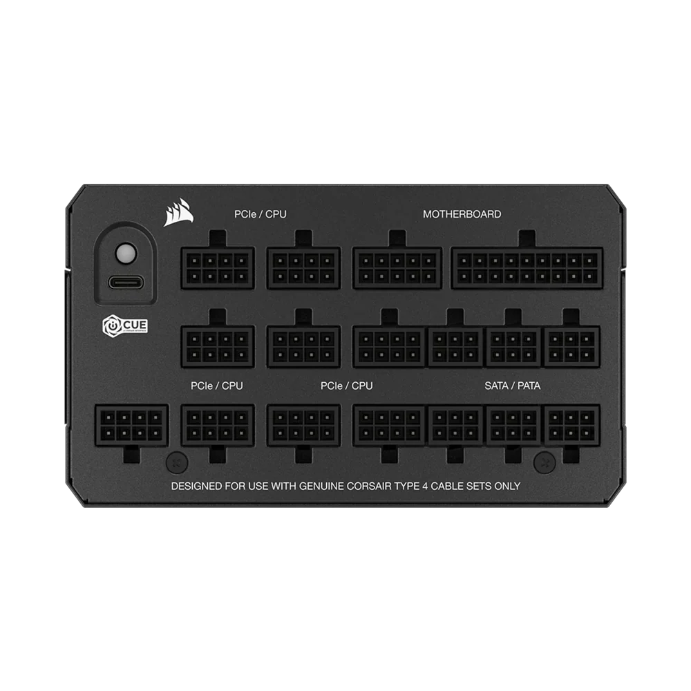 Corsair Hx1200I Fully Modular Ultra-Low Noise Platinum Atx 1200W Power Supply (Uk)  Black - Image 3