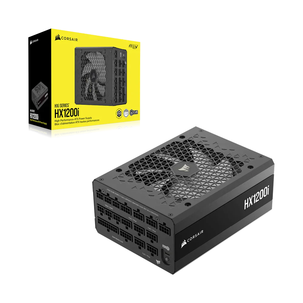 Corsair Hx1200I Fully Modular Ultra-Low Noise Platinum Atx 1200W Power Supply (Uk)  Black - Image 5