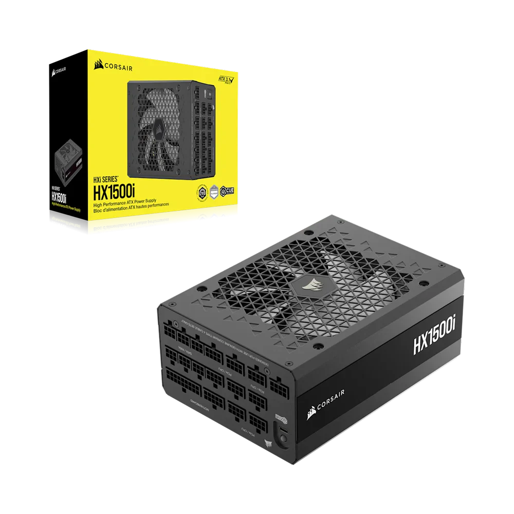 Corsair Hx1500I Fully Modular Ultra-Low Noise Platinum Atx 1500W Power Supply (Uk) Black - Image 4