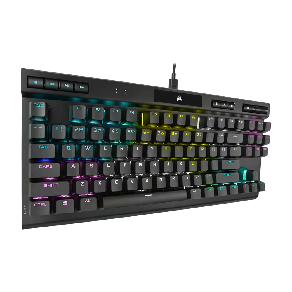 Corsair K70 Rgb Wired Tkl Champion Series Mechanical Gaming Keyboard Black - Image 2