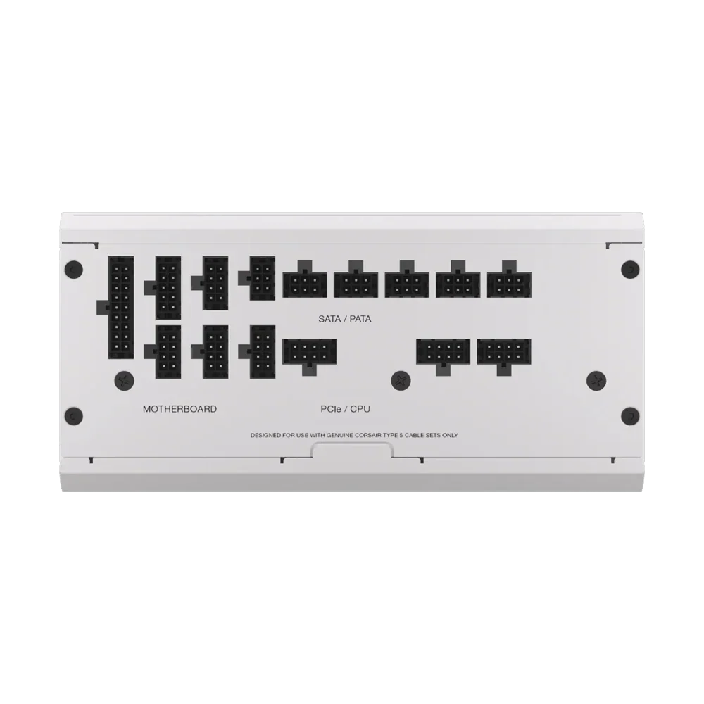 Corsair Rm1000X 1000W 80 Plus Gold Shift Fully Modular Low Noise Side Connectors Power Supply White - Image 3