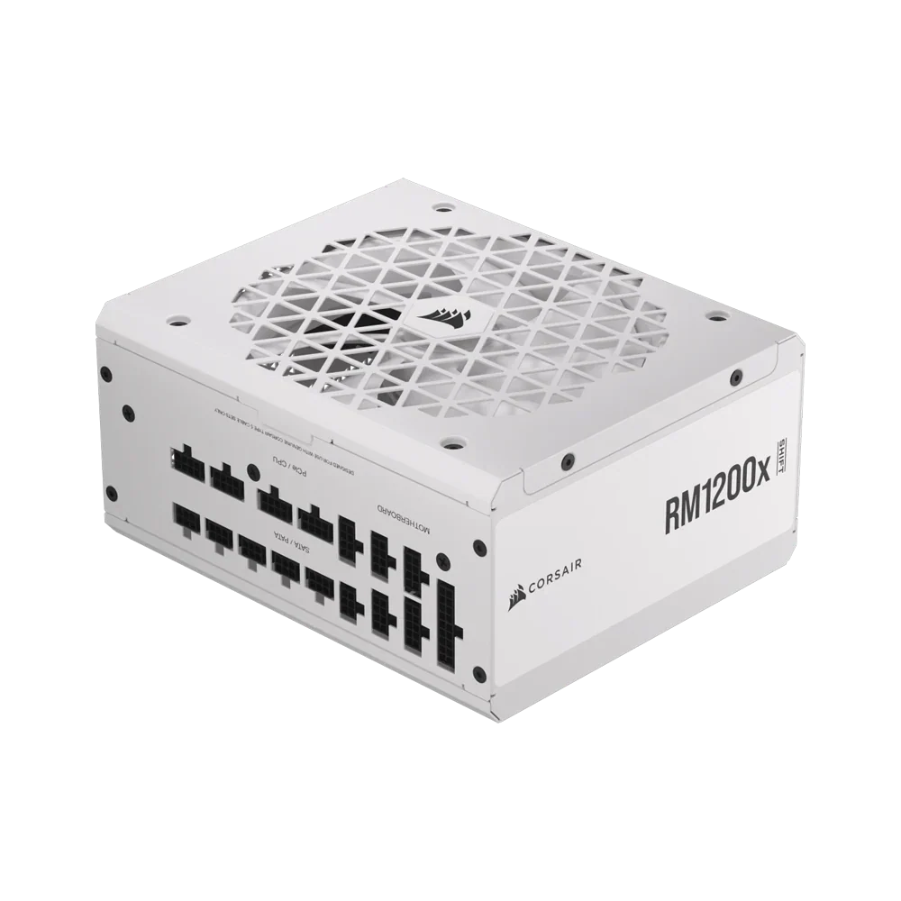 Corsair Rm1200X 1200W 80 Plus Gold Shift Fully Modular Low Noise Side Connectors Power Supply White - Image 2