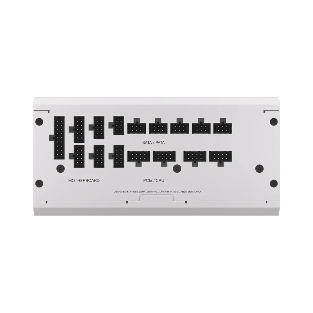 Corsair Rm1200X 1200W 80 Plus Gold Shift Fully Modular Low Noise Side Connectors Power Supply White - Image 3
