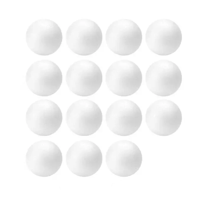 Craft Foam Balls for School Project, Weddings, Christmas, Home Decoration White - 15 Pack