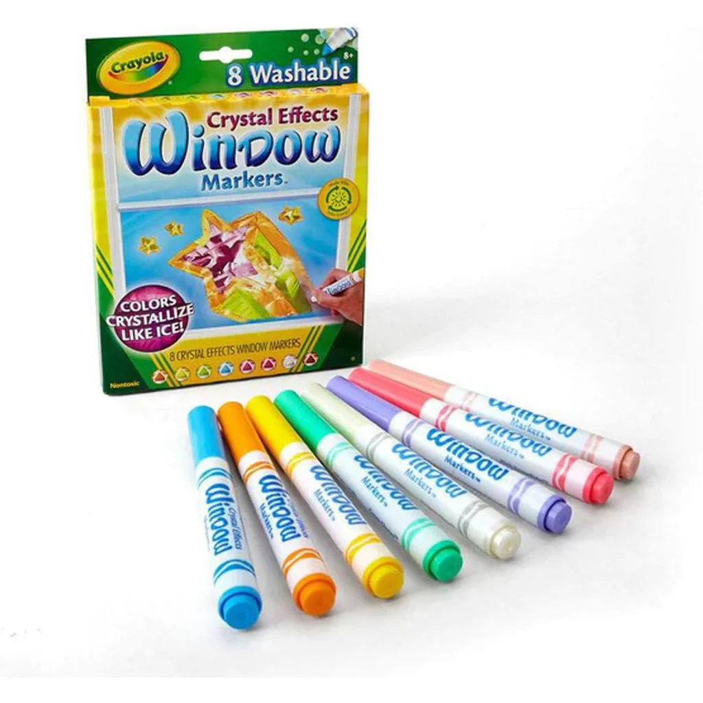 Crayola Window Markers 8 Colors - Image 2