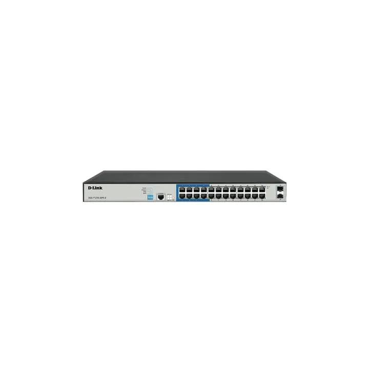Dlink Dgs-F1210-26Ps-E 26-Port 10/100/1000Base-T Long Range 250M Poe+ Smart Switch With 24 Poe Ports, 2 Sfp Ports, 250W Poe Power - Image 2
