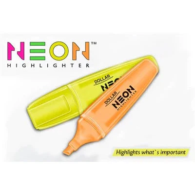 Dollar Neon Highlighter HL-625 Pack of 10's Single Color - Image 4