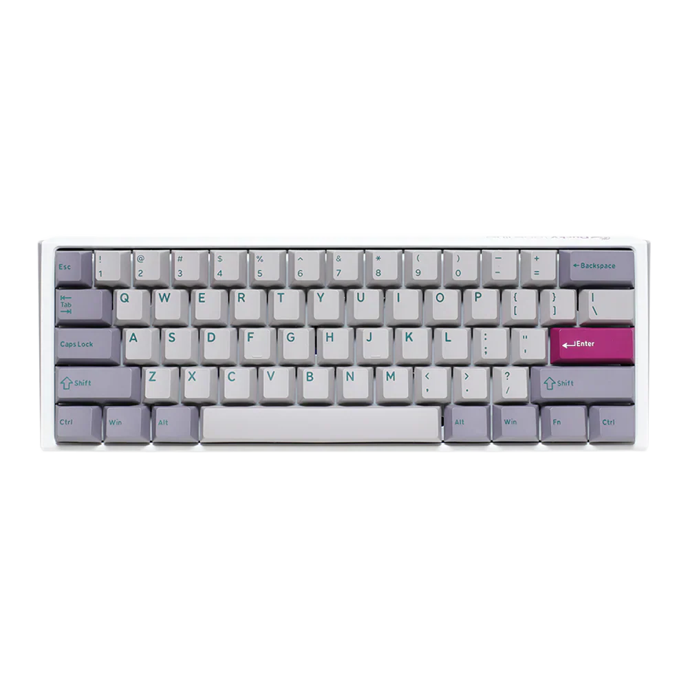 Ducky One 3 Mini Pbt Hot Swap Blue Switch Cherry Rgb Wired Mechanical Gaming Keyboard Arabic - Mist Grey - Image 2