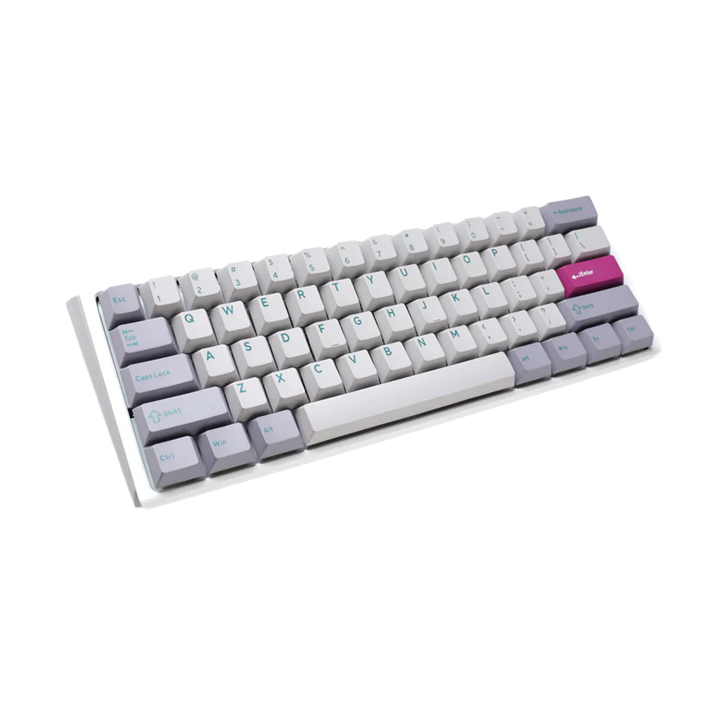 Ducky One 3 Mini Pbt Hot Swap Blue Switch Cherry Rgb Wired Mechanical Gaming Keyboard Arabic - Mist Grey - Image 3