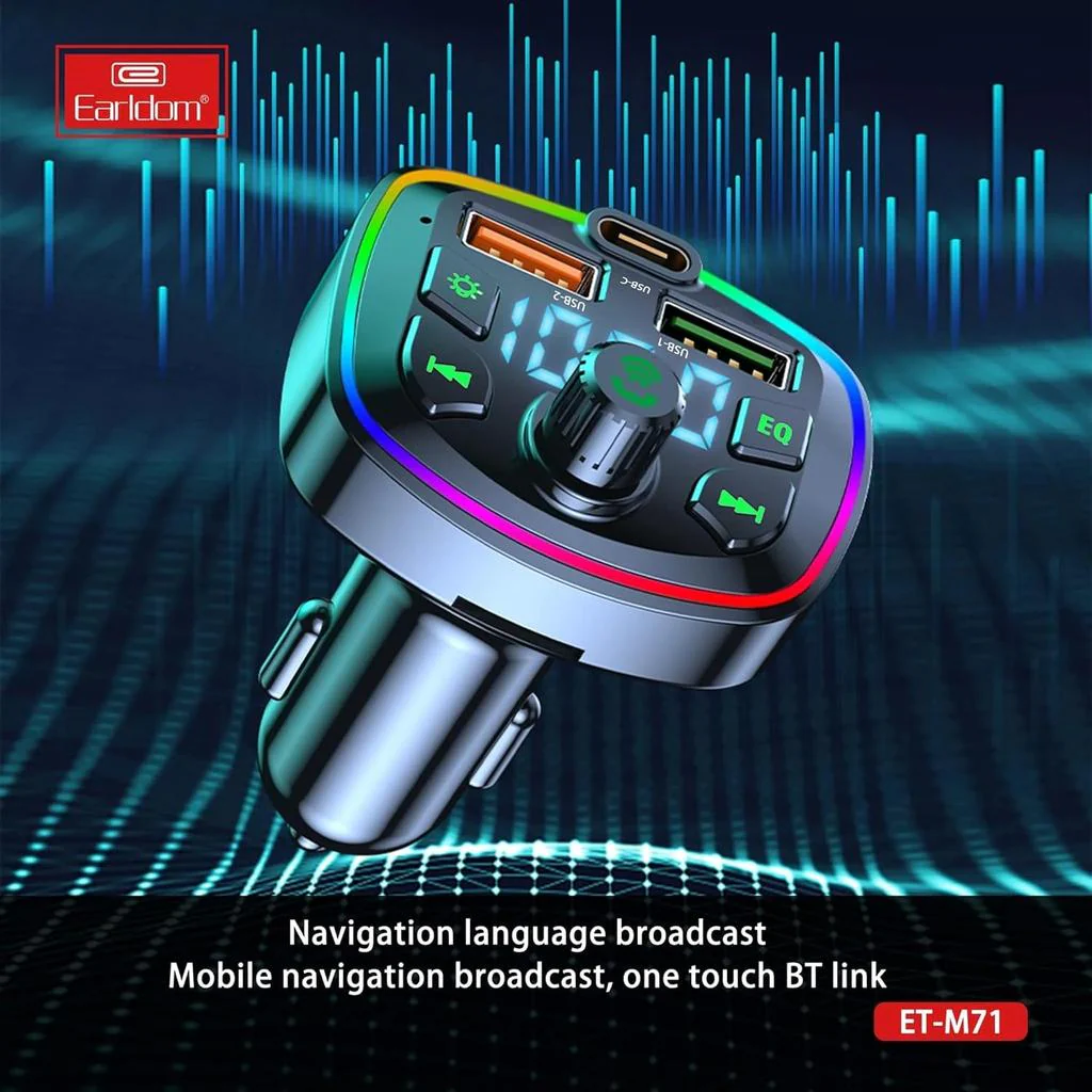 EARLDOM Auto Radio Car Mp3 Player Music Adapter Dual - Image 3