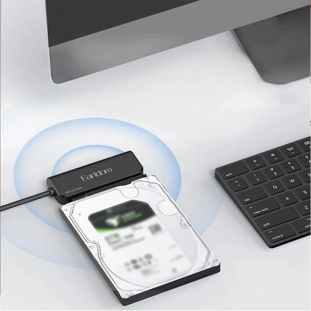Earldom ET-W36 2-in-1 USB-C/USB to SATA Adapter for HDD/SSD - Image 3