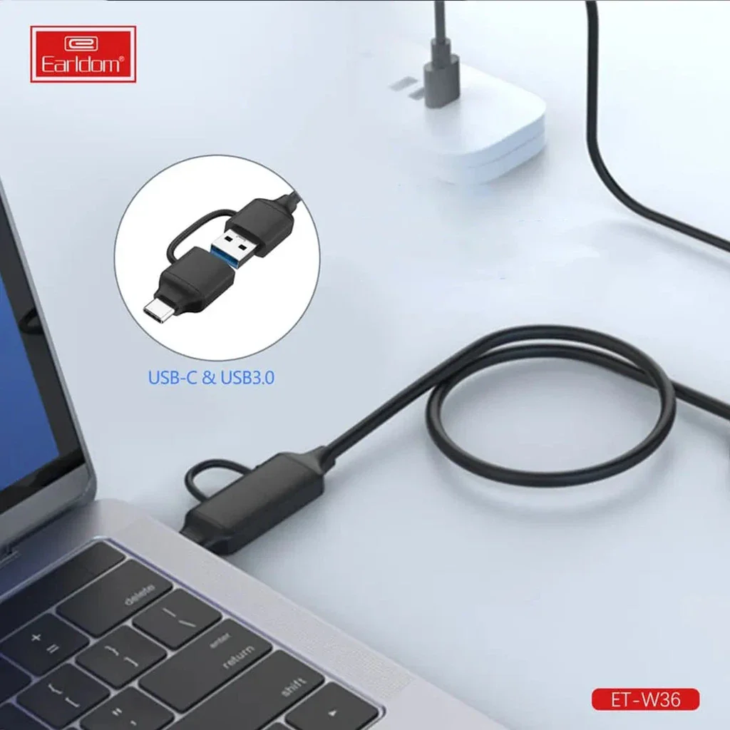 Earldom ET-W36 2-in-1 USB-C/USB to SATA Adapter for HDD/SSD - Image 4