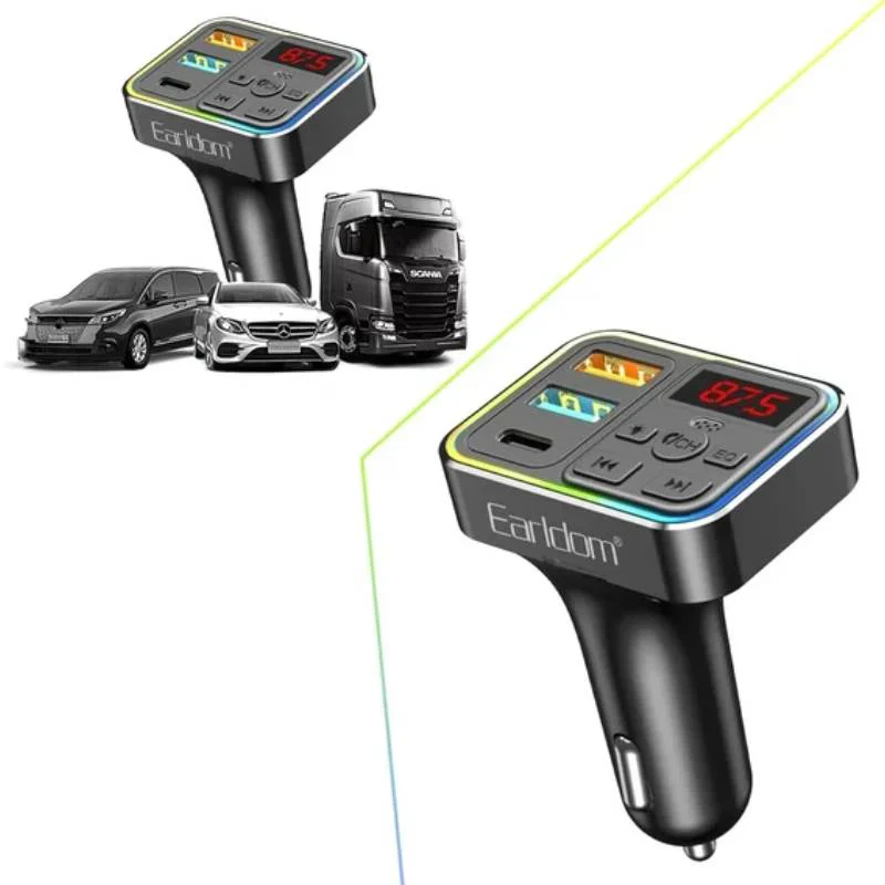 Earldom M109 4-in-1 Car Charger - 37W / Black - Image 2