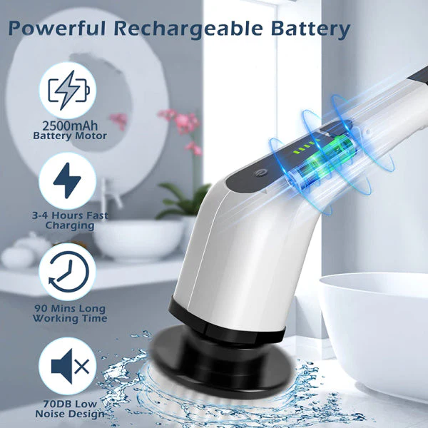 Electric Rechargeable 7 In 1 Multi Function Cleaning Brush - Image 2