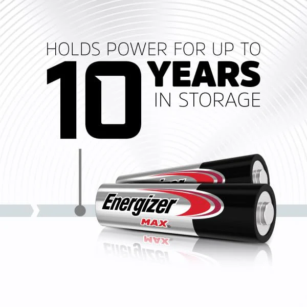 Energizer Max Alkaline E91 AA Batteries - Pack of 4, Long-Lasting Power, Leak-Proof Design, Ideal for Everyday Devices - Image 3