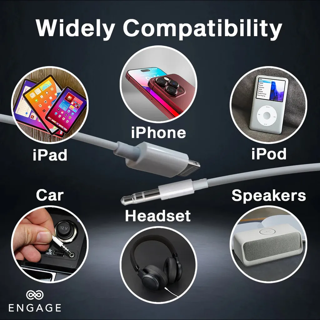 Engage Lightning To 3.5Mm Aux Audio Cable -VUA8 - Image 4