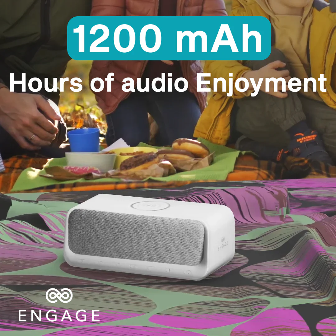 Engage Multifunctional Bluetooth Speaker Digital Alarm Clock - Image 3